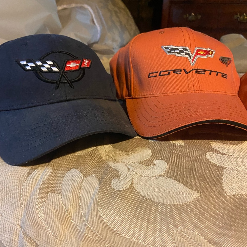 4 Corvette Logo Baseball Caps